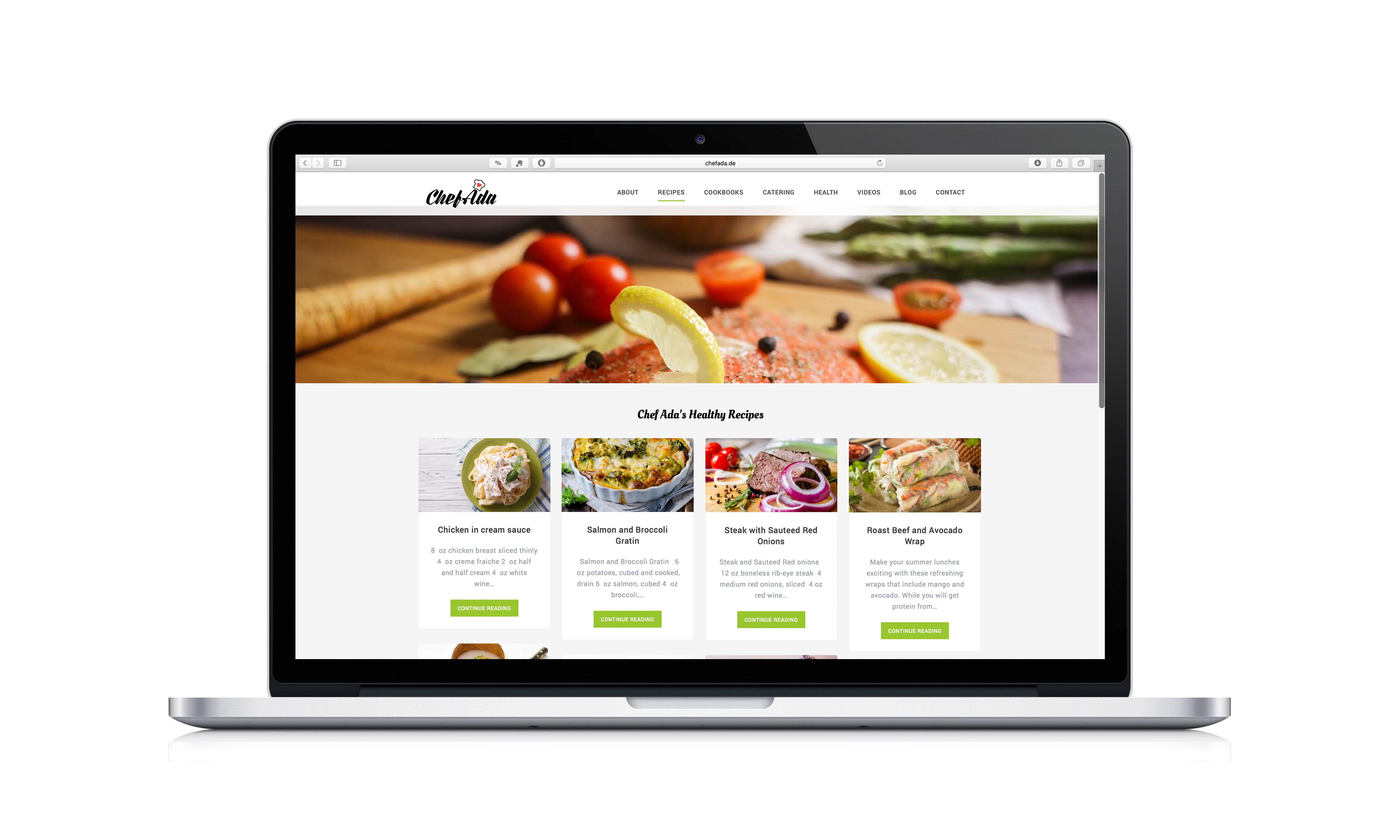 Wesite Design Project For ChefAda